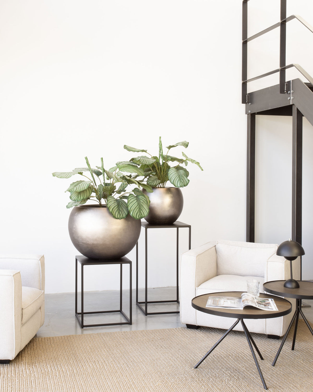 Noblesse Globe Set mit Korbmarante