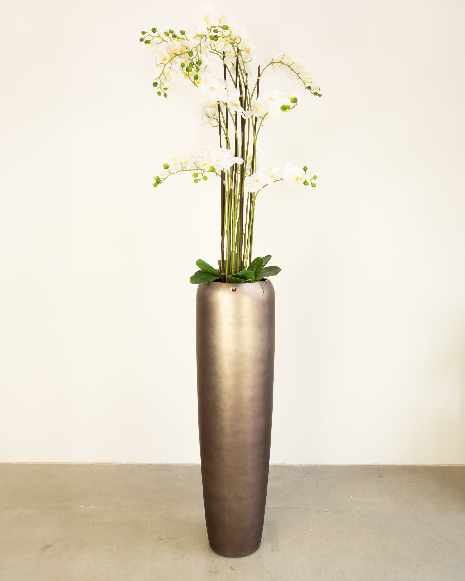 Noblesse Bodenvase Set mit Orchidee Weiß