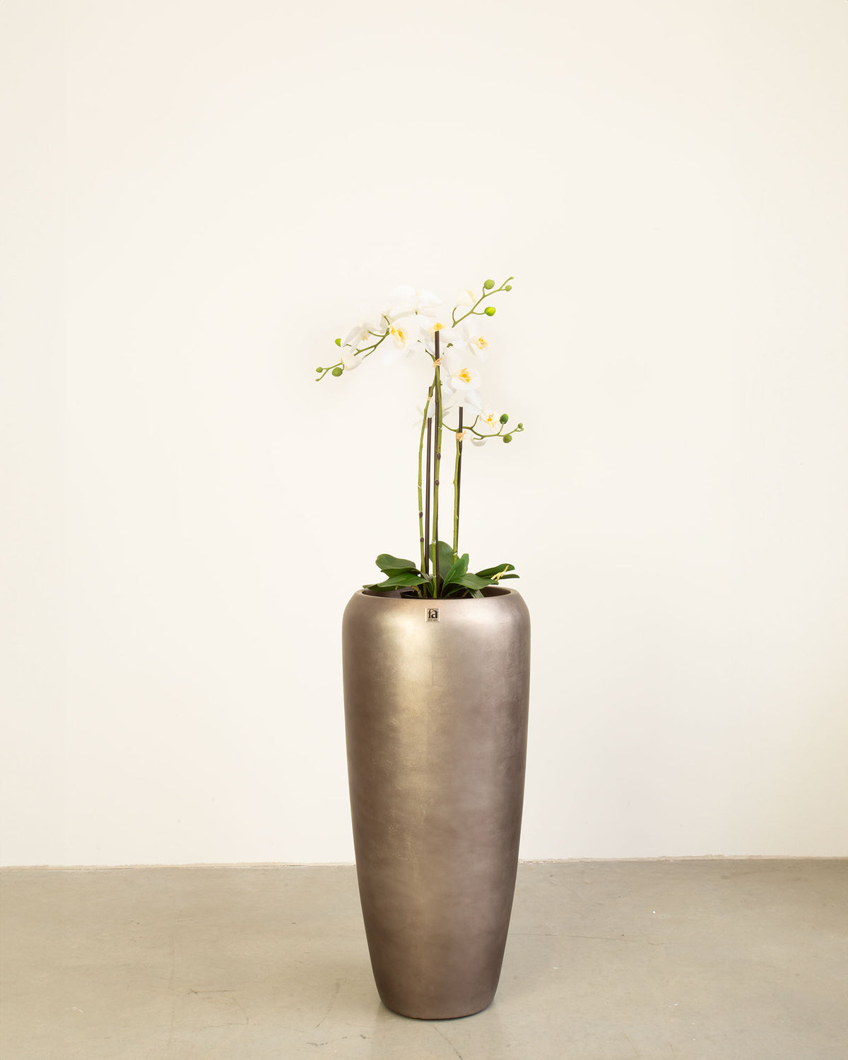 Noblesse Bodenvase Set mit Orchidee Weiß