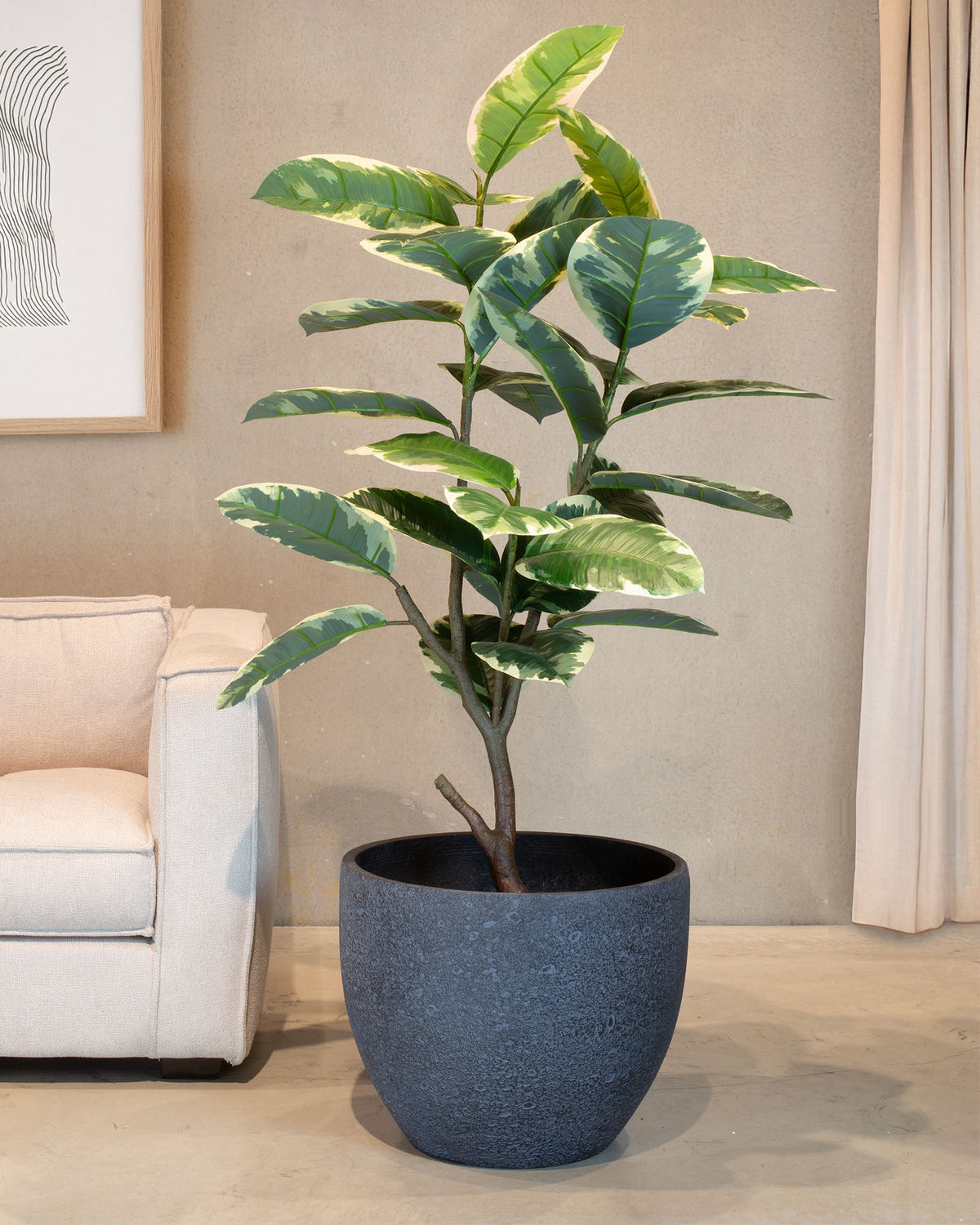 Gummibaum - Ficus Elastica Kunstpflanze