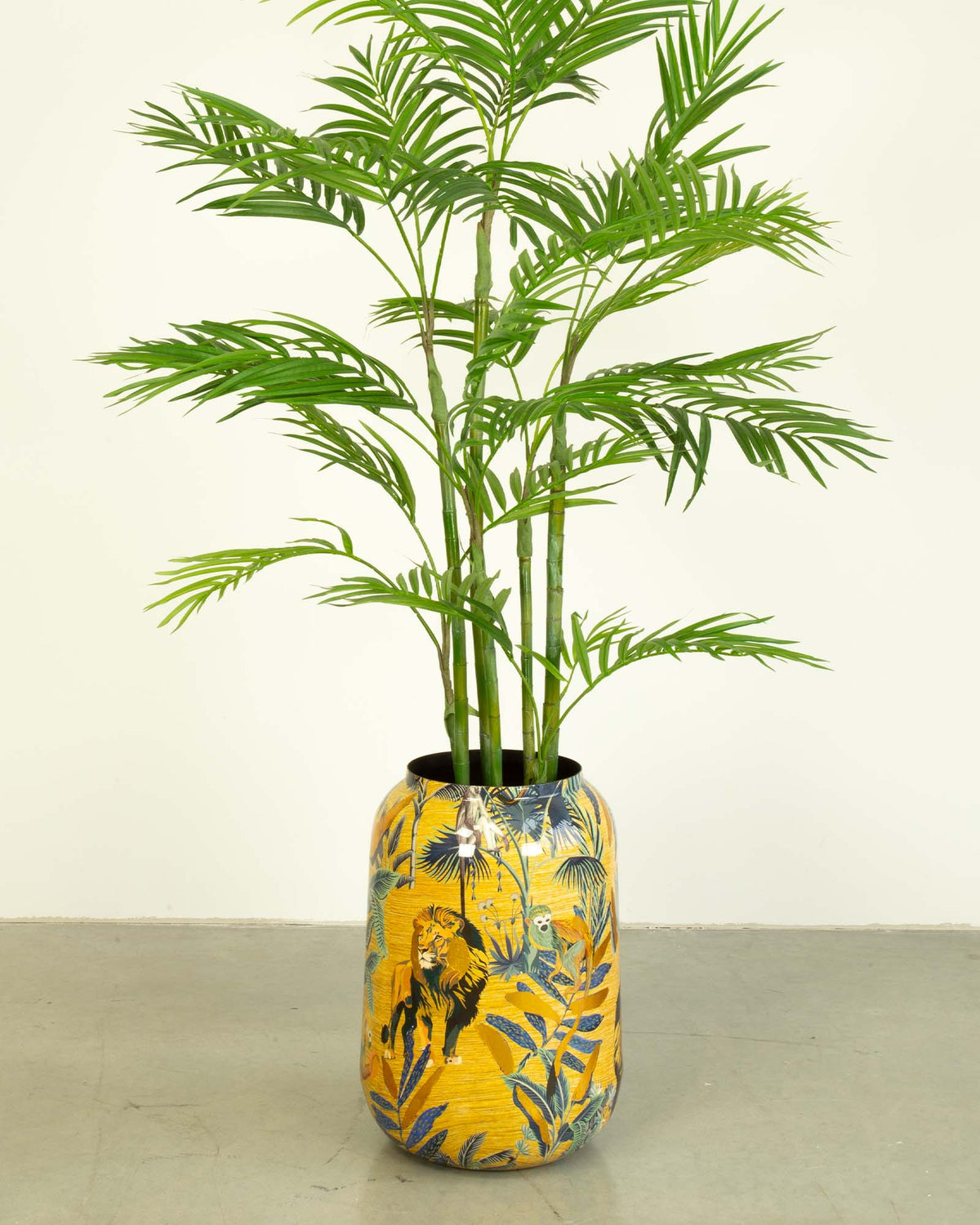 Safari Gold Bodenvase Set mit Goldtfruchtpalme