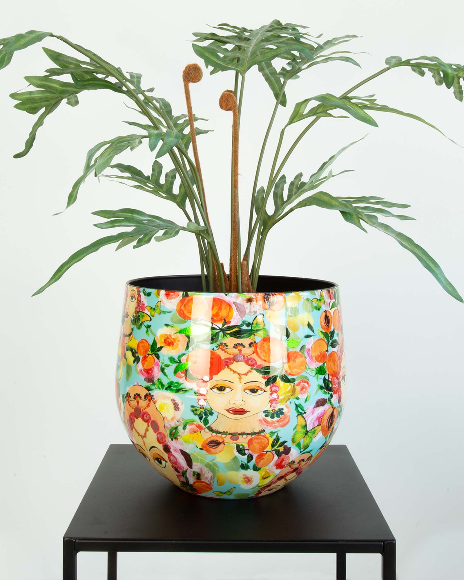 Bali Blossom Tischgefäß Set mit Goldtüpfelfarn