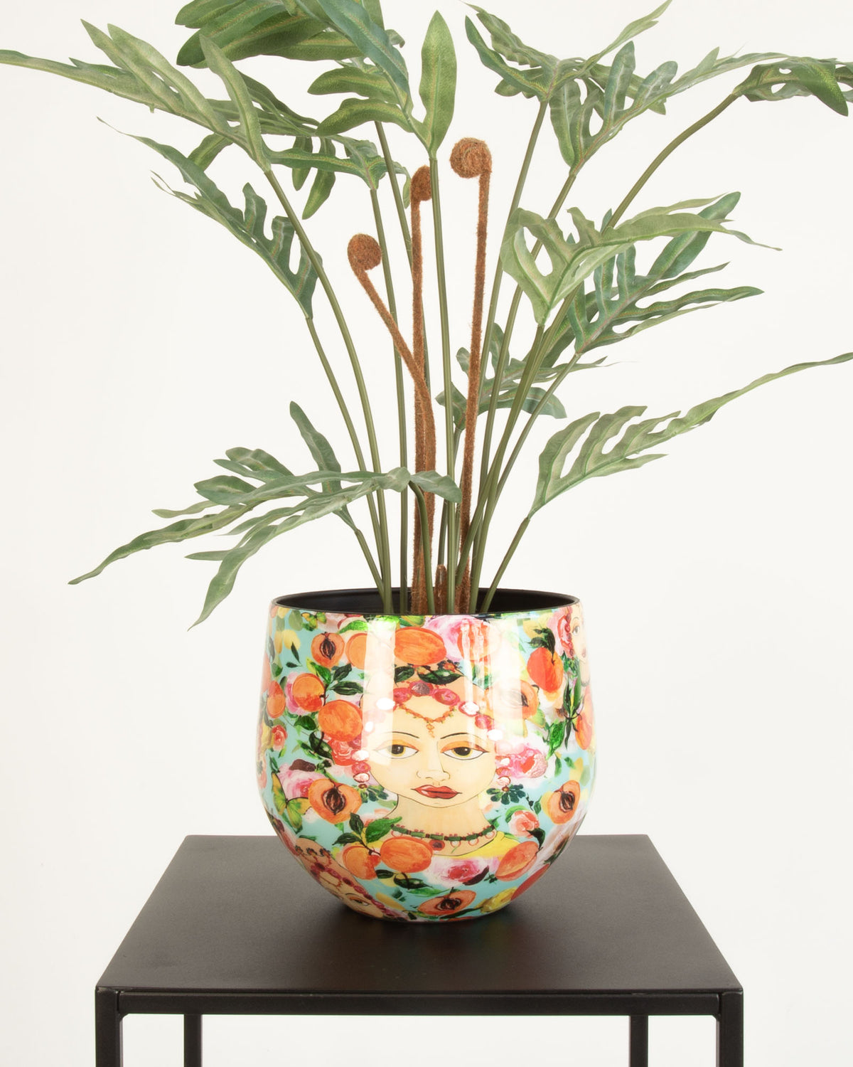 Bali Blossom Tischgefäß Set mit Goldtüpfelfarn