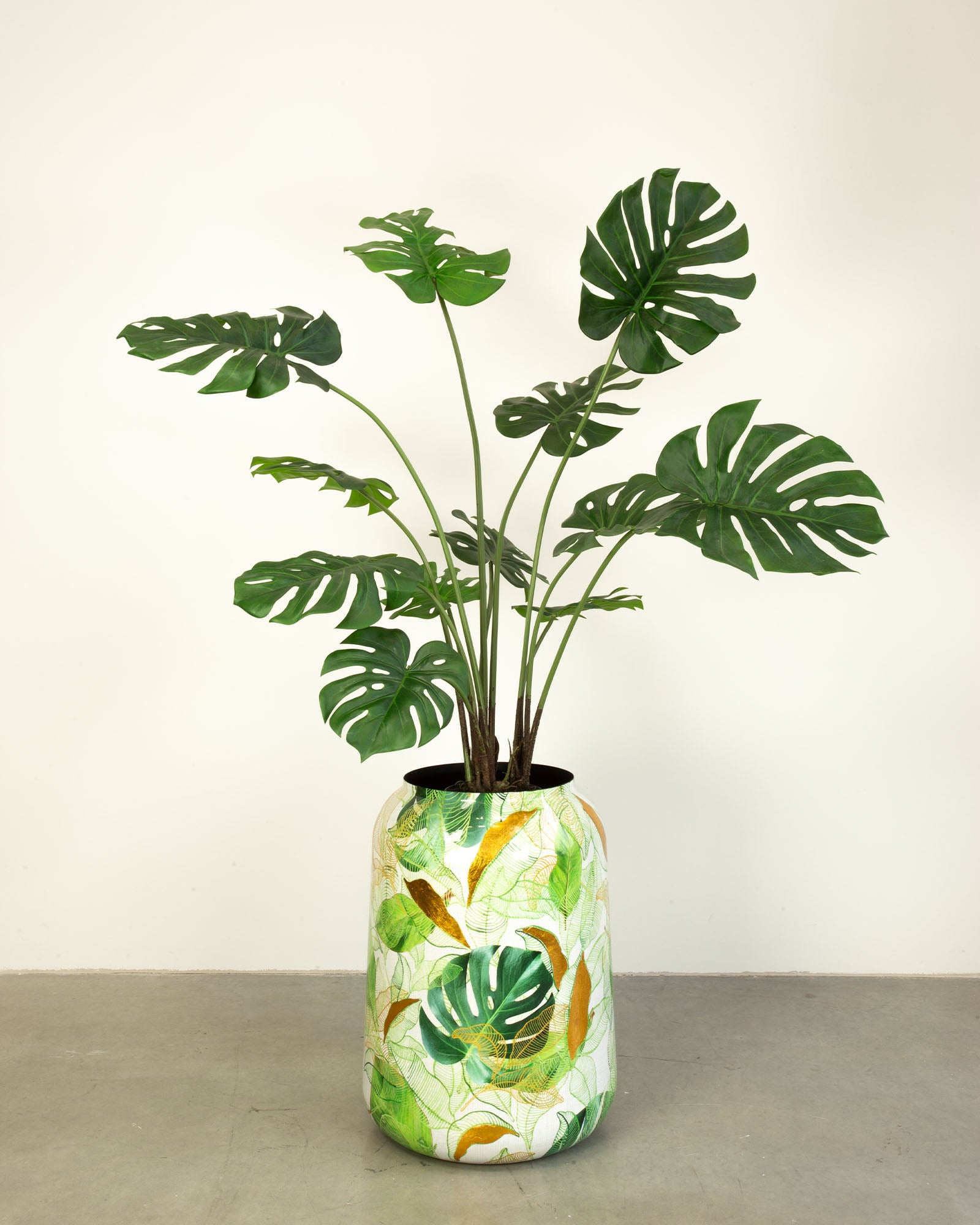 Botanical Grace Bodenvase Set mit Monstera