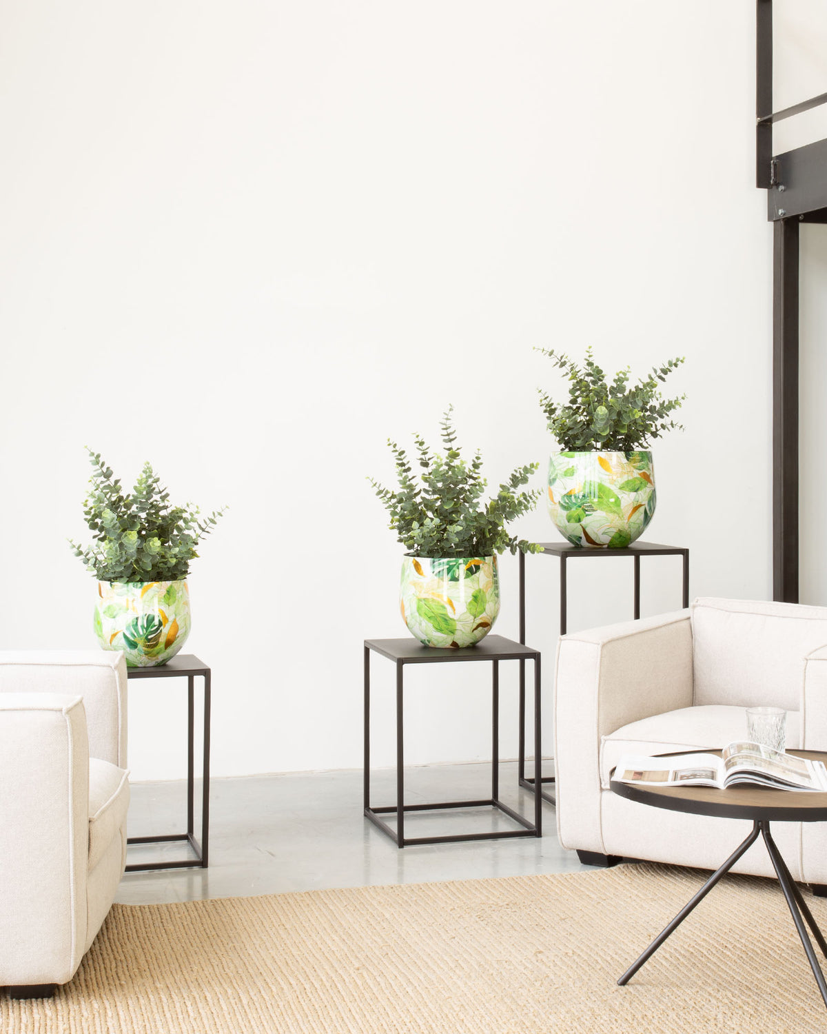 Botanical Grace Tischgefäß Set mit Eucalyptus