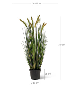 Fuchsschwanzgras Alopecurus Kunstpflanze Detailansicht der naturgetreuen Halme für zeitlose Eleganz ohne Pflegeaufwand