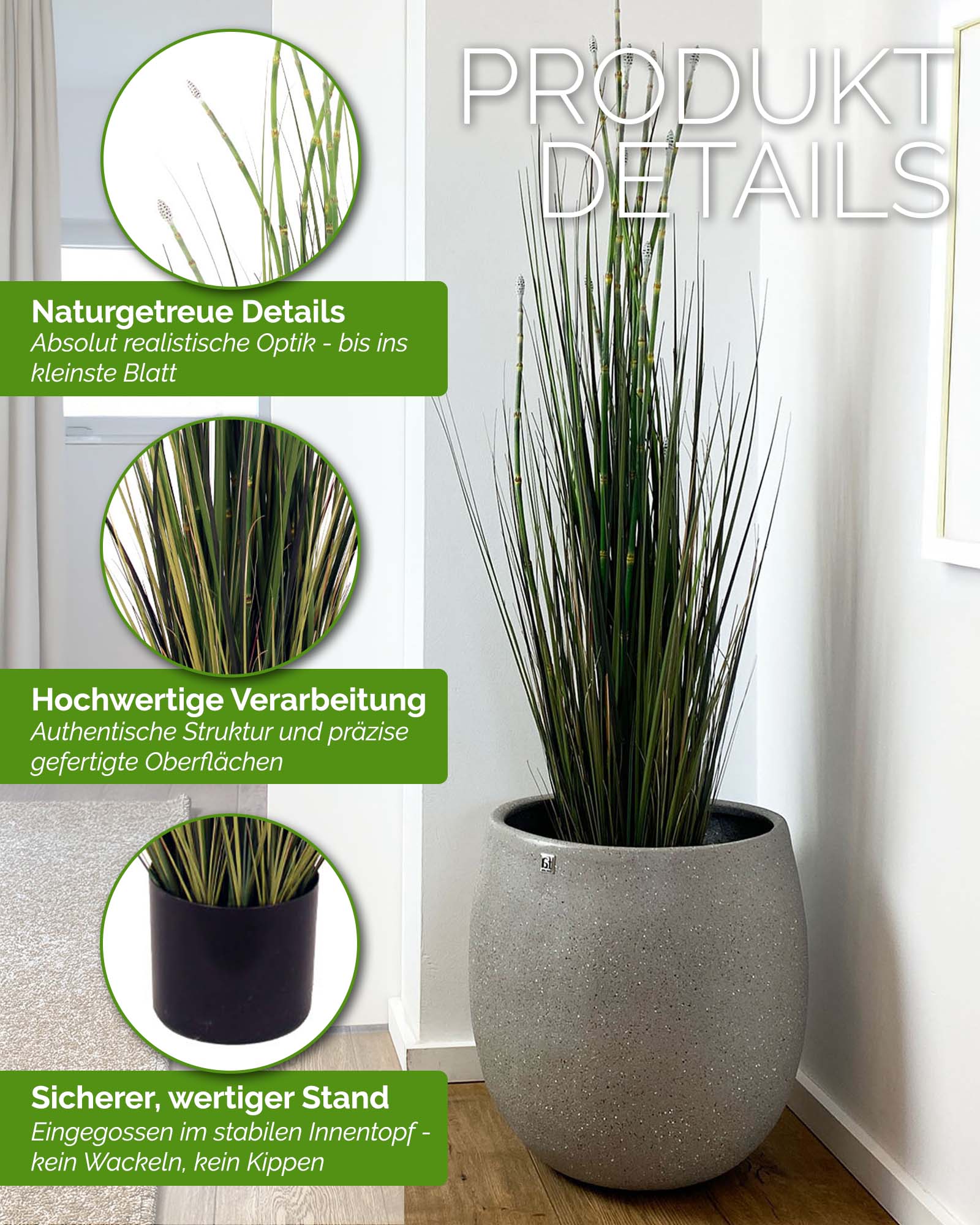 Schachtelhalm - Equisetum Kunstpflanze