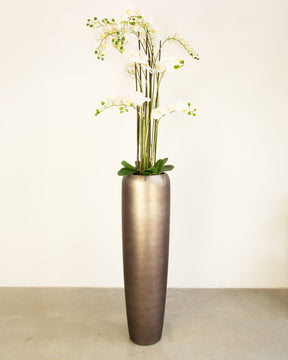 Noblesse Bodenvase Set mit Orchidee Weiß