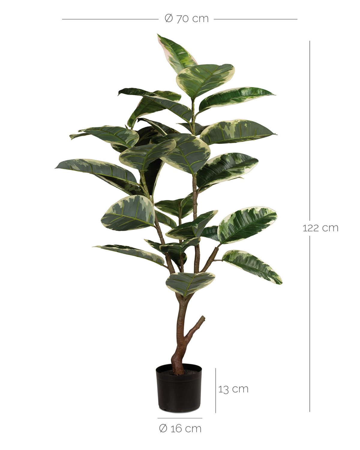 Gummibaum - Ficus Elastica Kunstpflanze