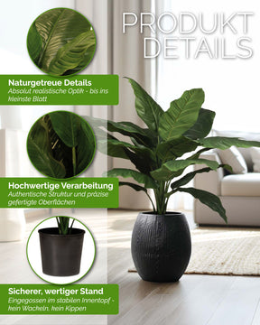 Einblatt - Spathiphyllum Kunstpflanze