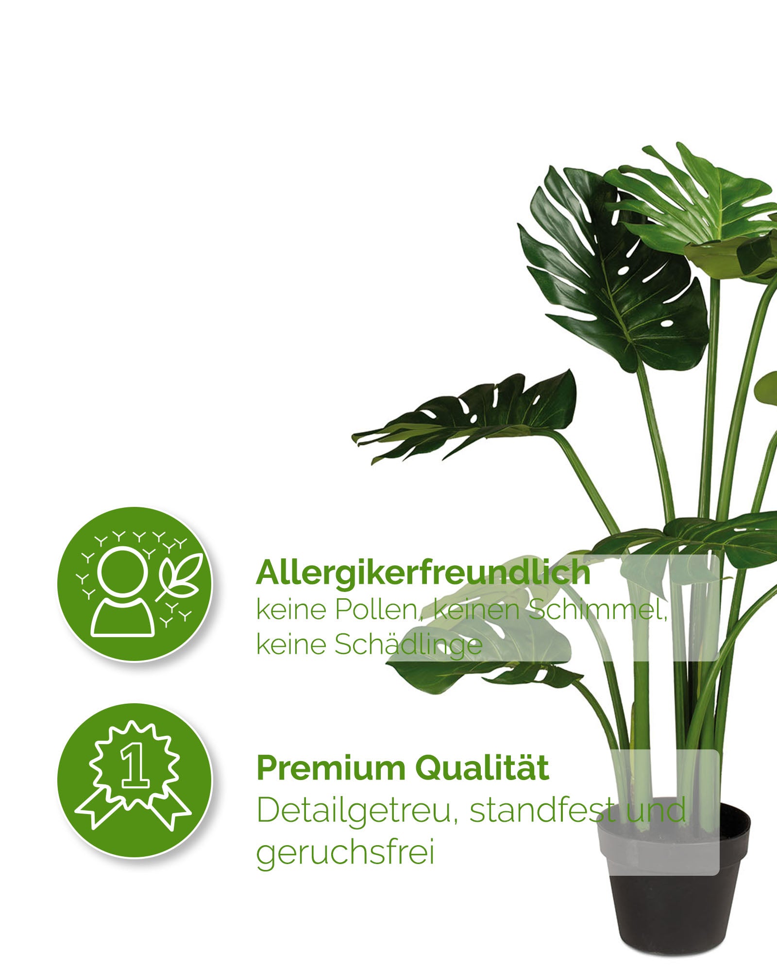 Fensterblatt - Monstera Kunstpflanze