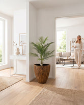 Set aus Ligno Bodengefäß und Goldfruchtpalme