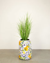 Lemon Harmony Bodenvase Set mit Chinaschilf