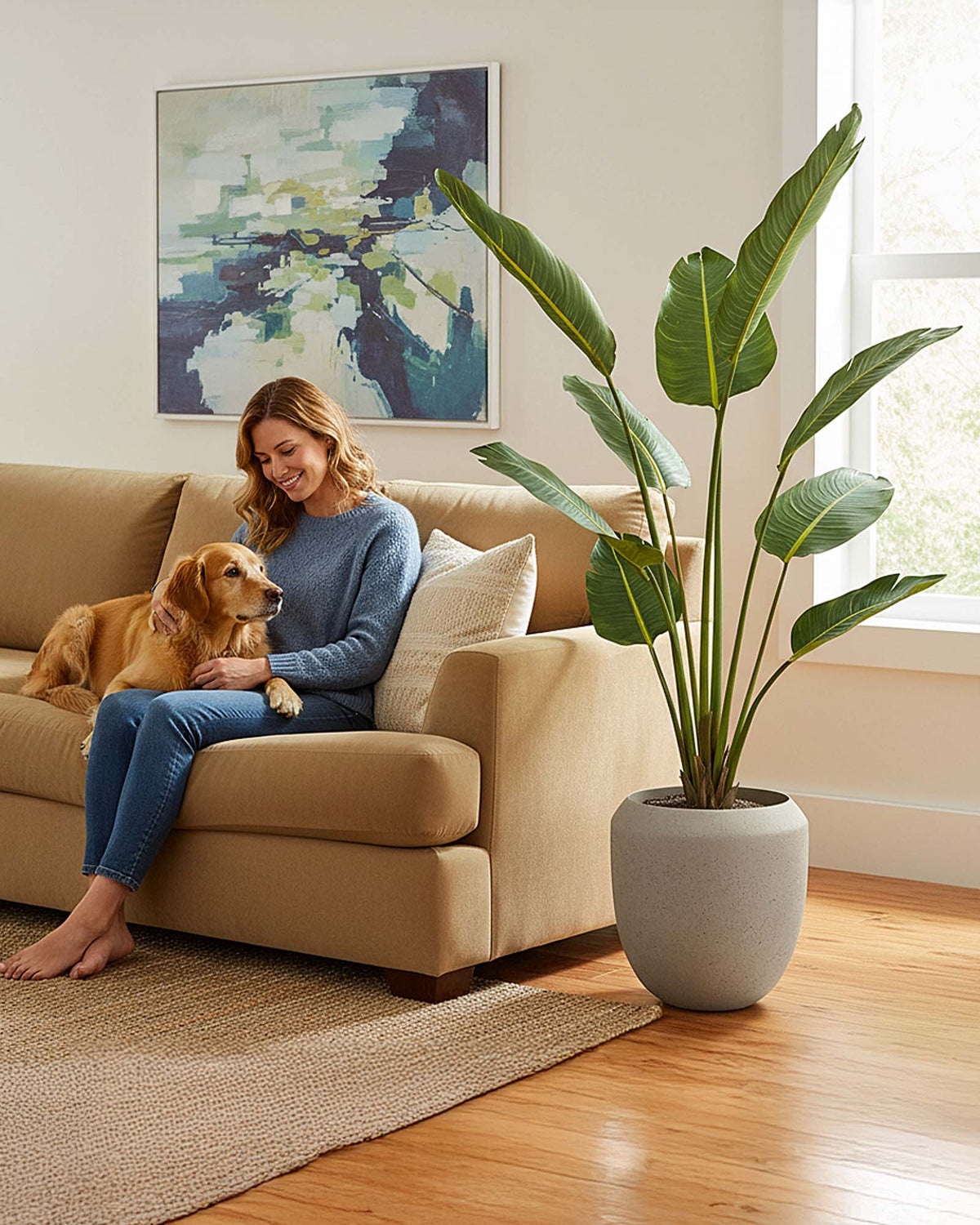 Strelitzie - Baumstrelitzie Kunstpflanze