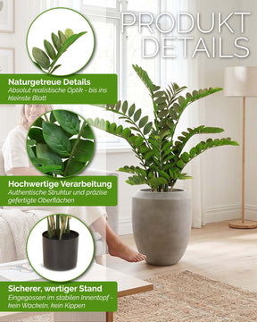 Zamioculcas - Glücksfeder Kunstpflanze
