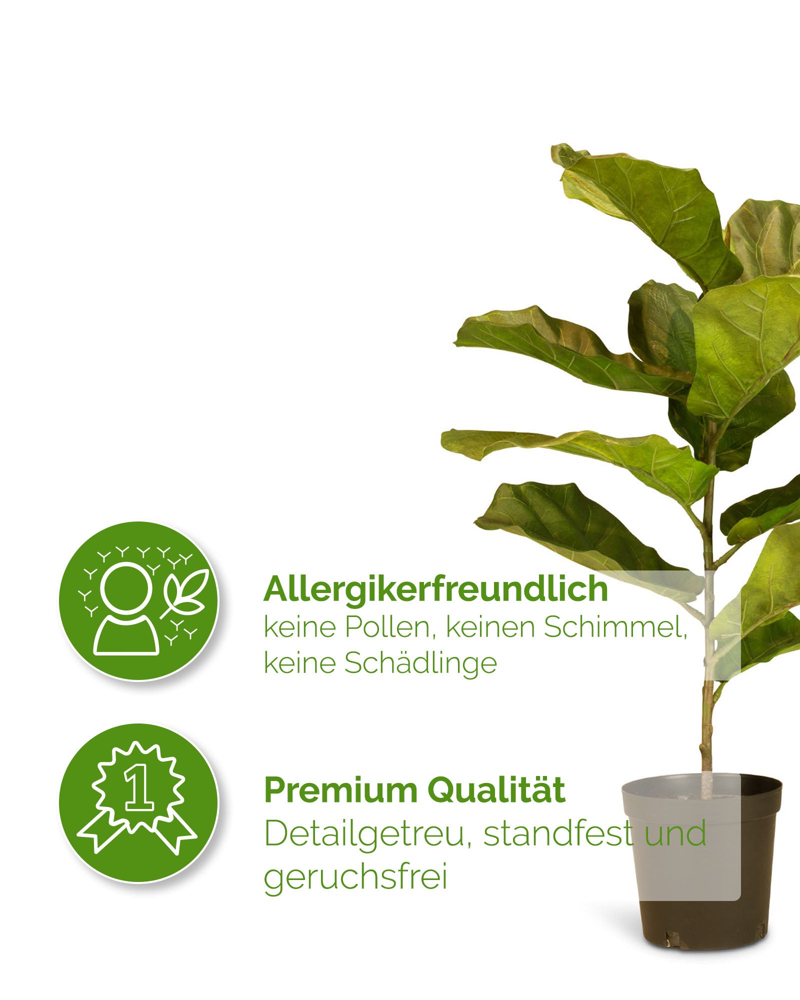 Geigenfeige Ficus Lyrata Kunstpflanze