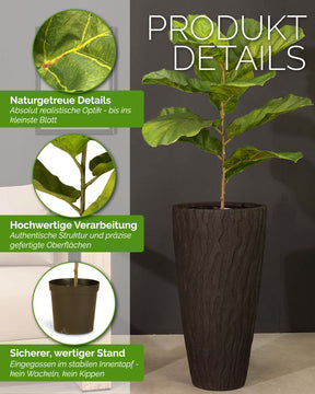 Geigenfeige Ficus Lyrata Kunstpflanze