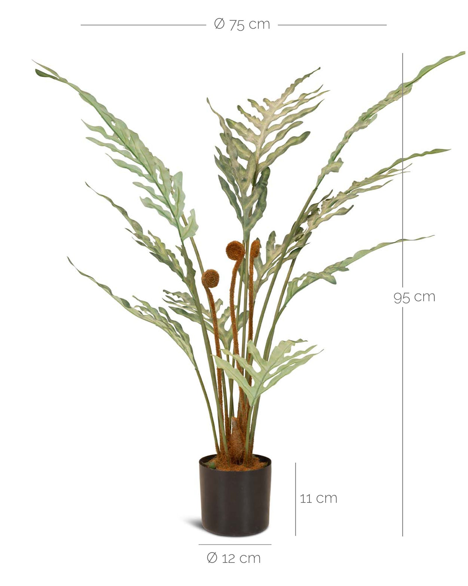 Goldtüpfelfarn Phebodium aureum Kunstpflanze