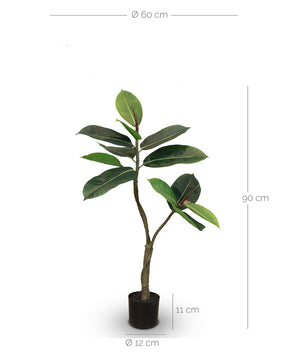 Ficus Elastica - Gummibaum Kunstpflanze