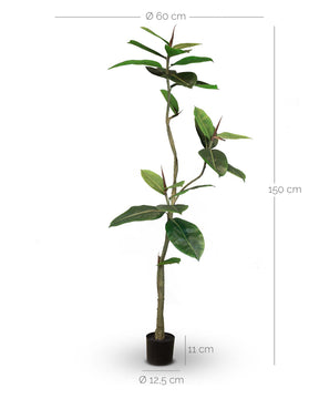 Ficus Elastica - Gummibaum Kunstpflanze