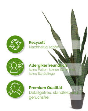 Ceylon-Bogenhanf - Sansevieria trifasciata Kunstpflanze