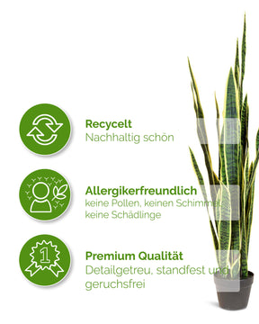 Bogenhanf - Sansevieria trifasciata Kunstpflanze