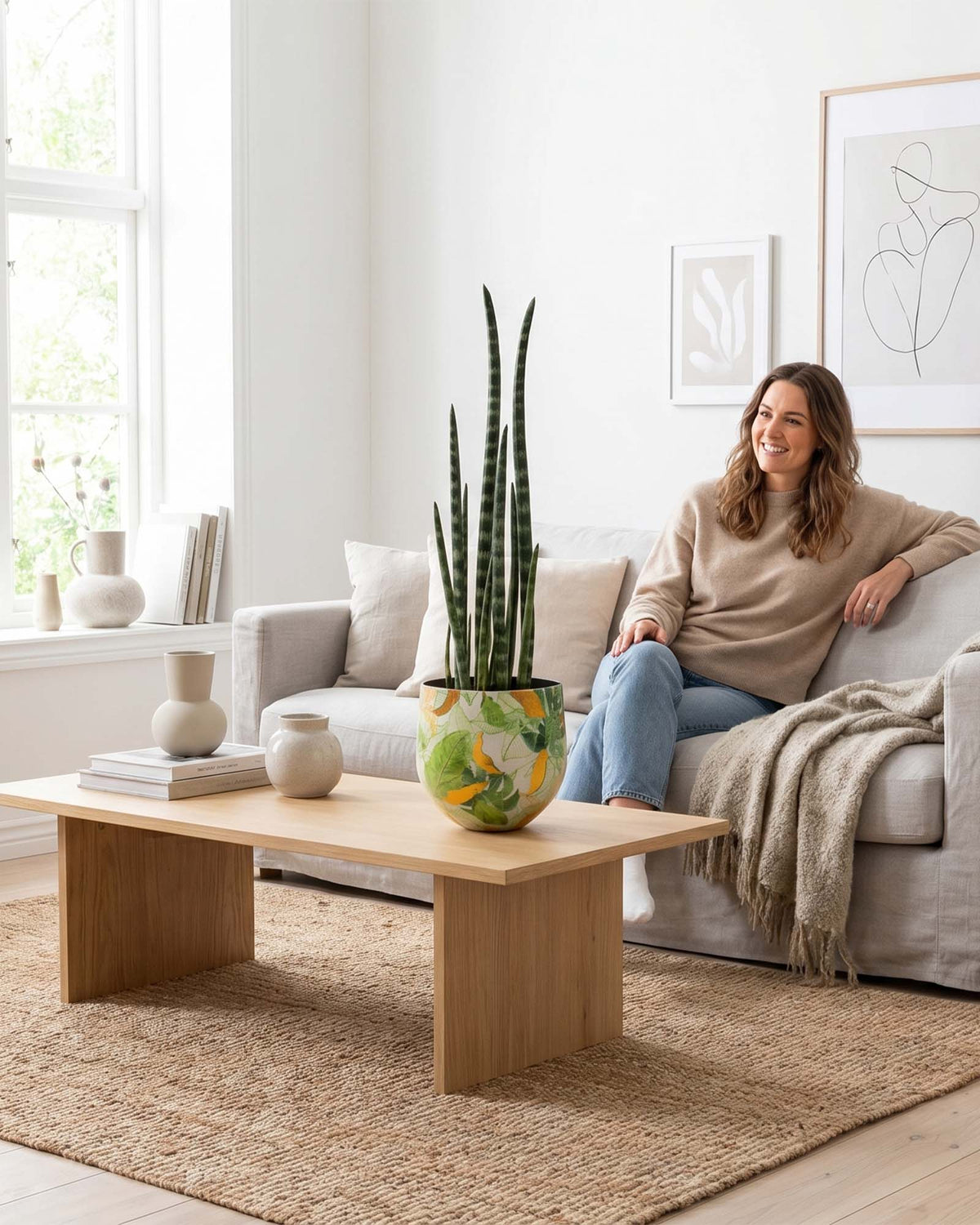 Sansevieria cylindrica - Zylindrischer Bogenhanf Kunstpflanze
