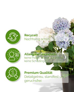Hortensie - Hydrangea Kunstpflanze
