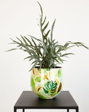 Goldtüpfelfarn Phebodium aureum Kunstpflanze