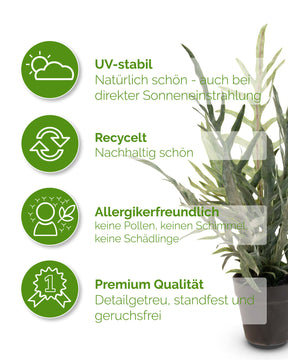 Goldtüpfelfarn Phebodium aureum Kunstpflanze