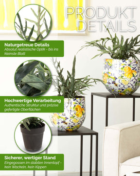 Goldtüpfelfarn Phebodium aureum Kunstpflanze