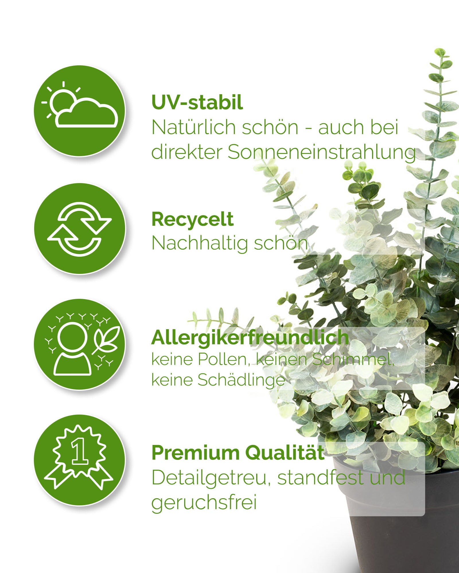 Eucalyptus Kunstpflanze