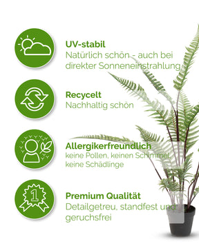 Schwertfarn - Nephrolepis exaltata Kunstpflanze