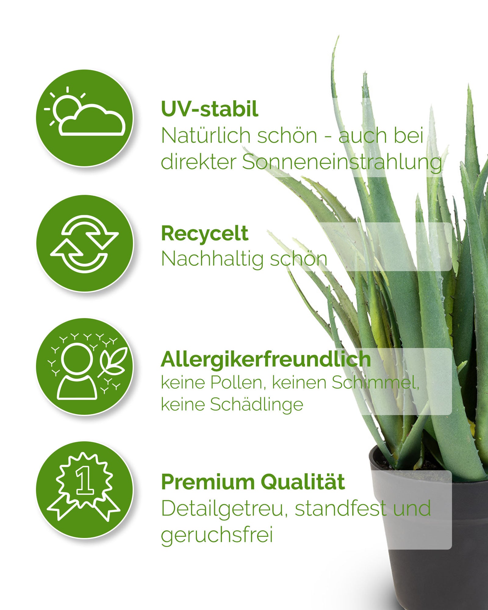 Aloe Vera Kunstpflanze