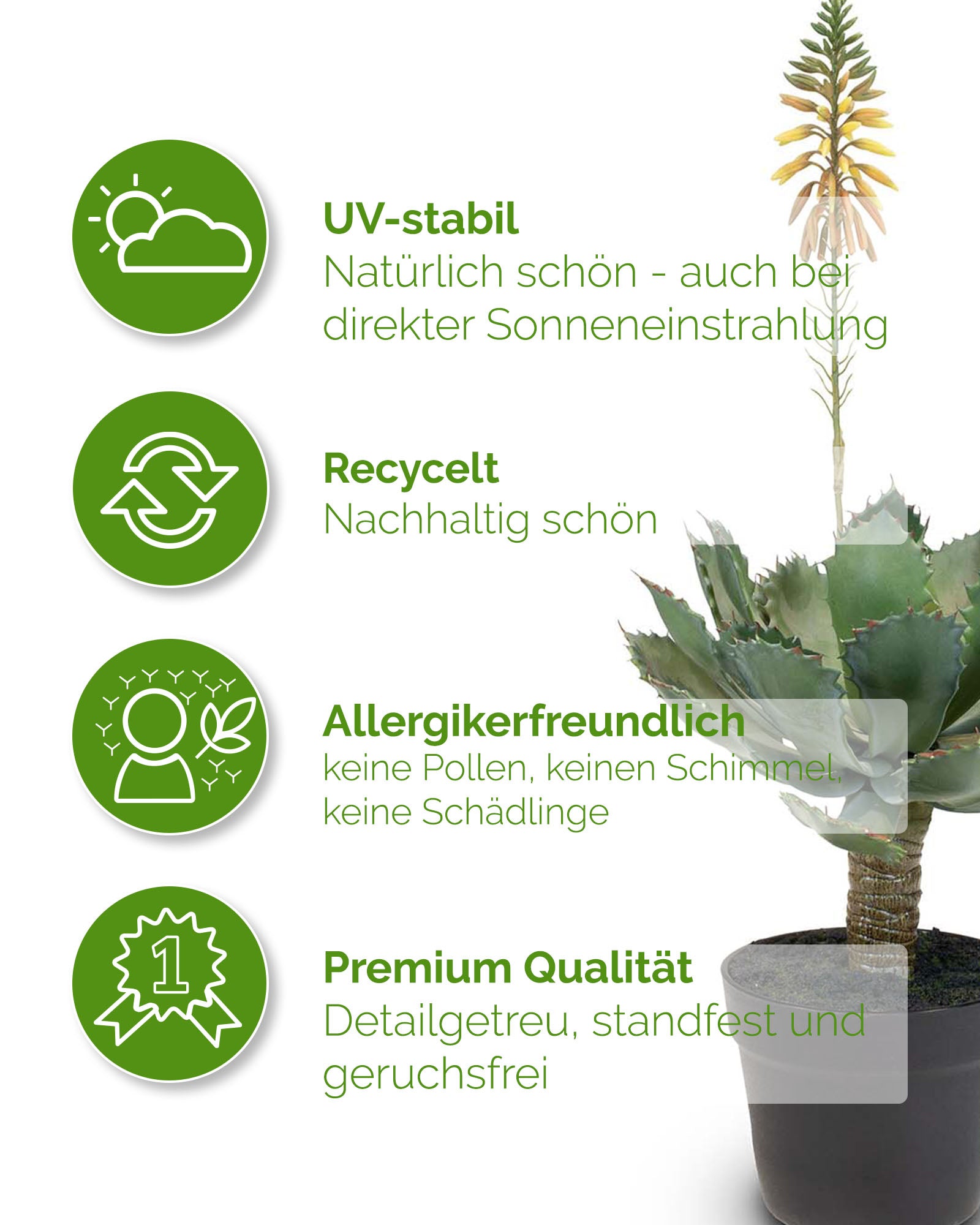 Aloe Vera Kunstpflanze