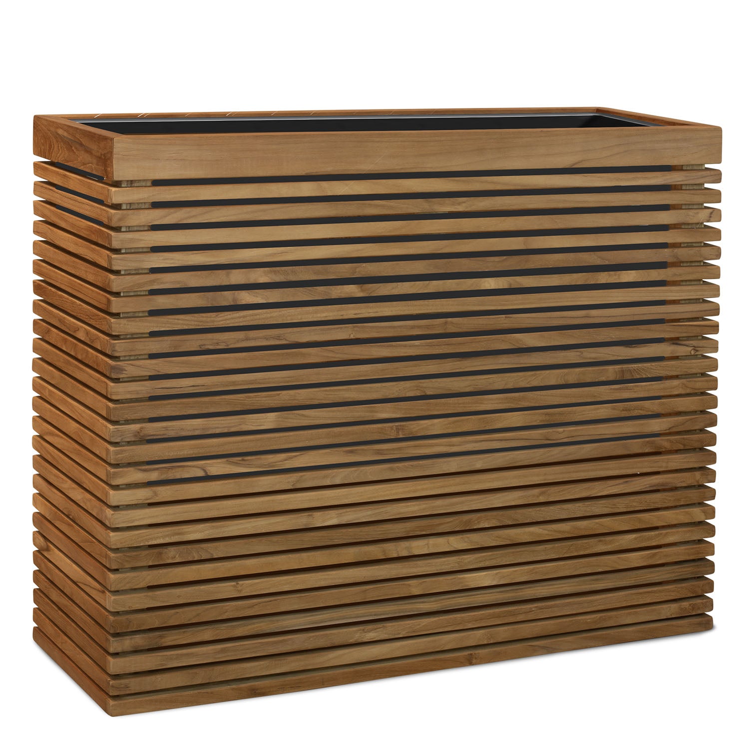 Teakline Raumteiler UV-stabil für Outdoor Detailansicht der hochwertigen Verarbeitung und Materialstruktur