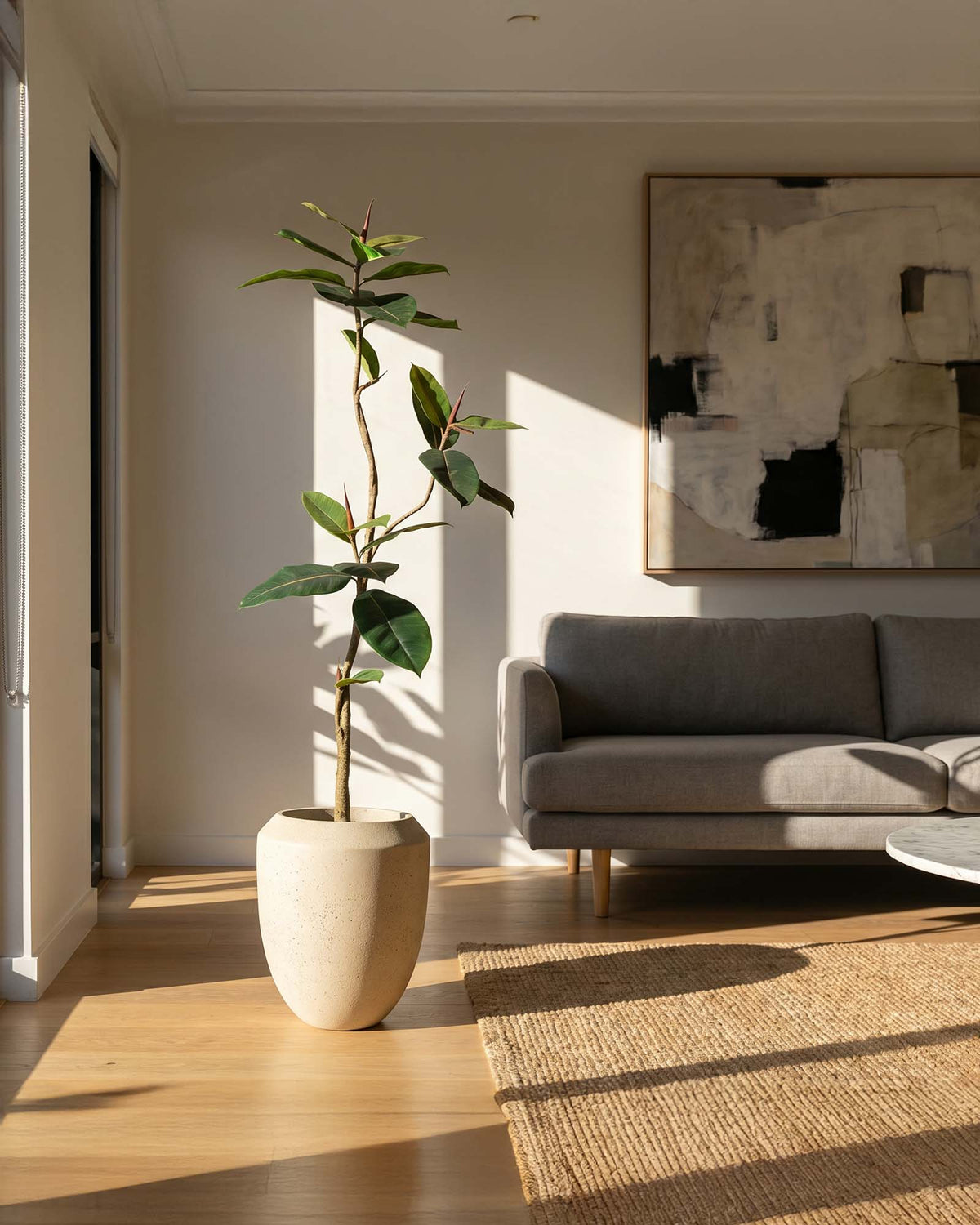Ficus Elastica - Gummibaum Kunstpflanze